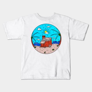 Tropical Beach Kids T-Shirt